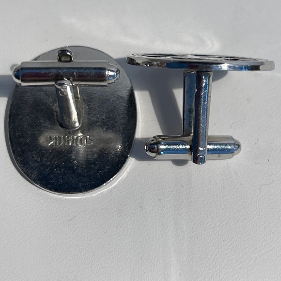 SWANK Silver Tone Dancing Goddess Vintage Cuff Links - Picture 3 of 5